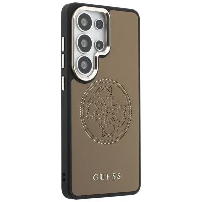 4. Guess Perforated Logo MagSafe Case for Samsung Galaxy S26 Ultra - Brown