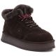5. Women's leather suede platform ankle boots brown Big Star UU274312