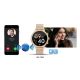 21. VELTORI VT310-1 Women's Smartwatch Gold Bracelet + Pink Silicone Strap