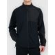 Men's fleece with a stand-up collar and a softshell panel 4F 4FWAW26TFLEM480-20S