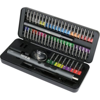 Screwdriver Set with Bits 3.7 V, 56-Piece YT-25770 YATO