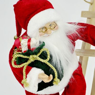 5. DECORATIVE SANTA CLAUS ON A LADDER 65CM