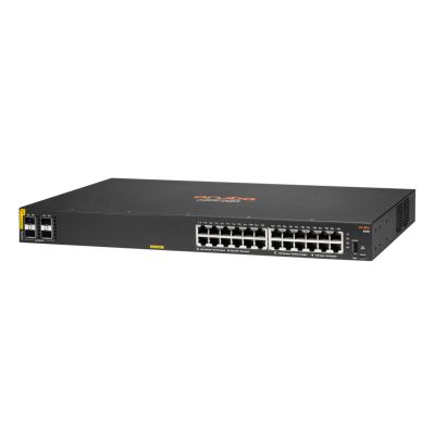 2. Aruba 6100 24G Class4 PoE 4SFP+ 370W Managed L3 Gigabit Ethernet (10/100/1000) PoE Support 1U Black