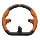 2. Asetek SimSports GT – steering wheel rim – closed D-shape, black and orange