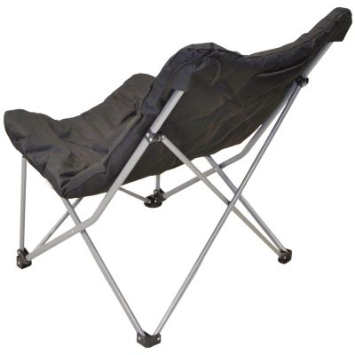 7. HIGH DELUXE CAMPING CHAIR WITH CUSHION ANTHRACITE REDCLIFFS