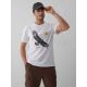 Men's regular printed T-shirt 4F 4FKAW26TTSHM4499-10S