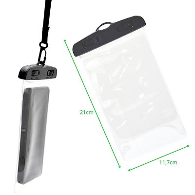 3. WATERPROOF PHONE CASE 11X21CM PVC BLACK GRUNDIG