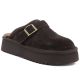 5. Women's leather insulated flip-flops on a chocolate platform Big Star UU274697
