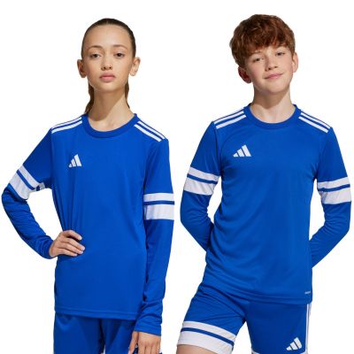 10. adidas Squadra 25 Long Sleeve Kids T-Shirt Blue JJ0046