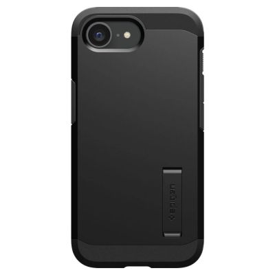 3. Spigen Tough Armor Case with MagSafe for iPhone 16e / 17e with Stand - Black