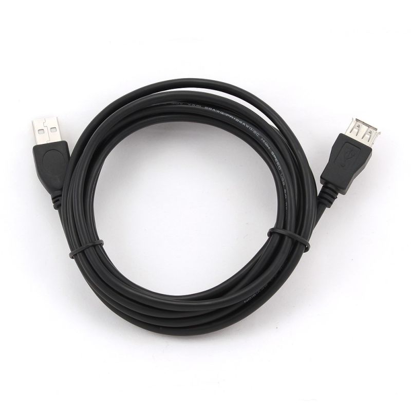 2. GEMBIRD CCP-USB2-AMAF-10 cable (USB 2.0 type AF - USB 2.0 type AM; 3m; black)