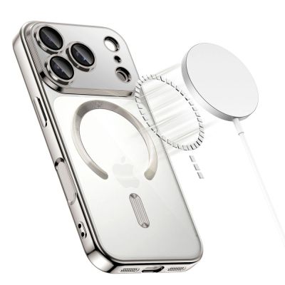 2. Tech-Protect MagFlex MagSafe Case for iPhone 17 Pro Max - Clear Silver