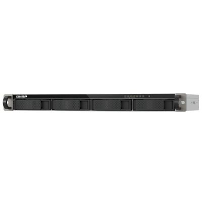 Qnap TS-433eU, 1U RACK, 4x 2.5"/3.5" SATA, ARM Cortex-A55 2.0GHz 4C, 4GB, 2x 2.5GbE, 2x USB 3.2, 60W adapter