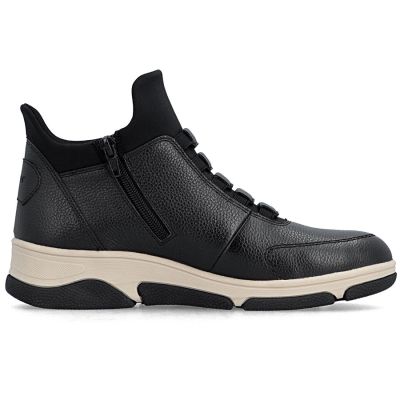 2. Women's leather ankle boots, insulated black Rieker L5651-01