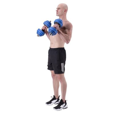 12. HMS SGG30 BAR 2-in-1 weight set (barbell and dumbbells) 30 kg