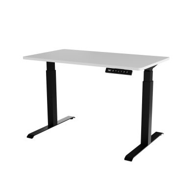 Electric height adjustable desk MOON 121x67x72-120 black/white