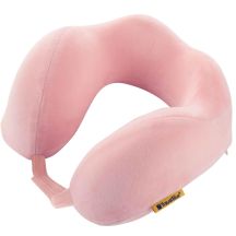 TRAVEL BLUE TRANQUILITY MEMORY FOAM TRAVEL PILLOW, PINK