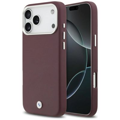 BMW Sign Full Wrapped Metal MagSafe Case for iPhone 17 Pro Max - Red