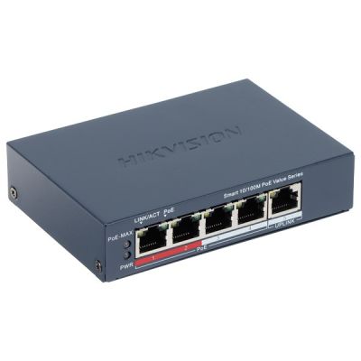 Hikvision Pro Series DS-3E1105P-EI/M Managed Fast Ethernet (10/100) PoE Support Gray