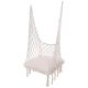 16. OPENWORK HAMMOCK HANGING CHAIR STORK'S NEST 60x60x150CM WITH ECRU PILLOW