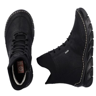 50. Women's insulated black ankle boots Rieker 55069-00