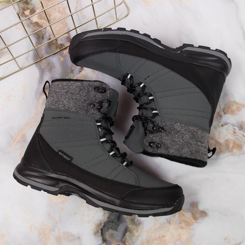 11. Winter snow boots waterproof gray DK