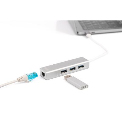 4. Digitus Hub USB 3.0 Type-C™ with Gigabit Ethernet
