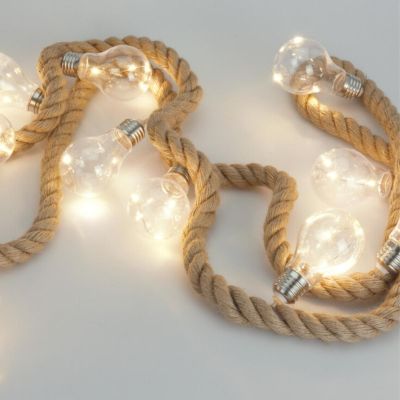 5. ROPE LIGHT 30LED 280 CM WARM WHITE JUTE