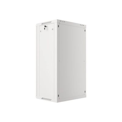 7. Lanberg WF01-6422-10S rack cabinet (22U; 1080mm / 600mm / 450mm; wall-mounted; Glass; 19''; gray)