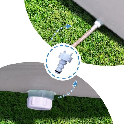 13. RECTANGULAR FRAME POOL WITH SUPER STRONG FILTER PUMP 300x207x66CM 17771EU