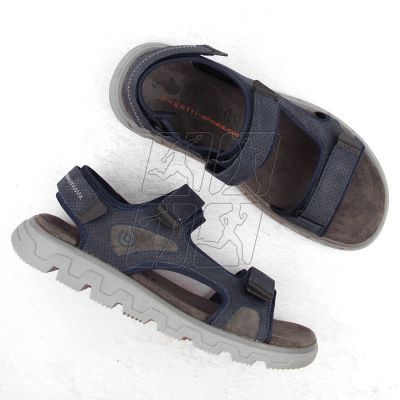 4. Comfortable Velcro sandals Bugatti M INT1999 navy blue