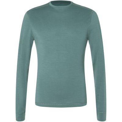 Men's thermal long-sleeve shirt SUPER.NATURAL M Tundra 175 LS, green