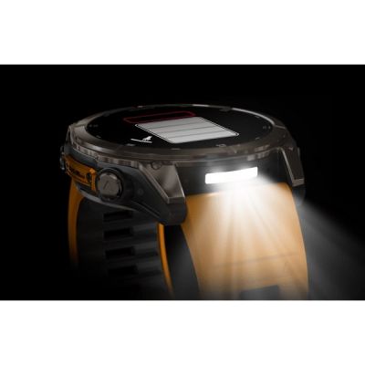 4. Garmin Fenix 8 AMOLED Sapphire Titanium Spark Orange Watch