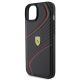 6. Ferrari Twist Metal Logo case for iPhone 15 Plus - black