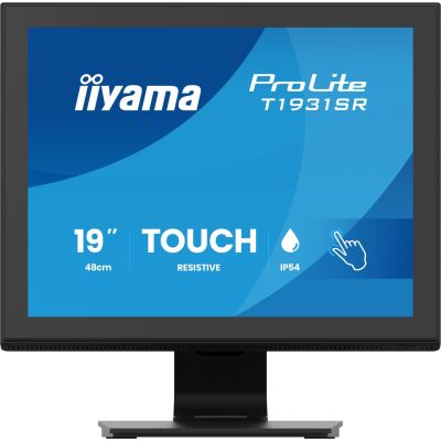 iiyama ProLite T1931SR-B2S computer monitor 48.3 cm (19") 1280 x 1024 px SXGA LCD Touchscreen Table Black