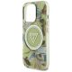 6. Guess Glitter Flowers Triangle Buttons MagSafe case for iPhone 16 Pro Max green