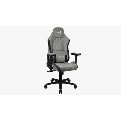 4. AEROCOOL CROWN AeroSuede Stone Gray armchair