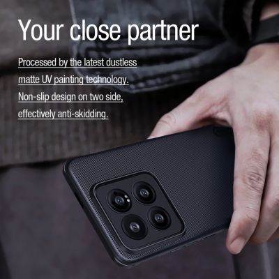 12. Nillkin Super Frosted Shield Pro Magnetic Case for Xiaomi 14 Pro - black