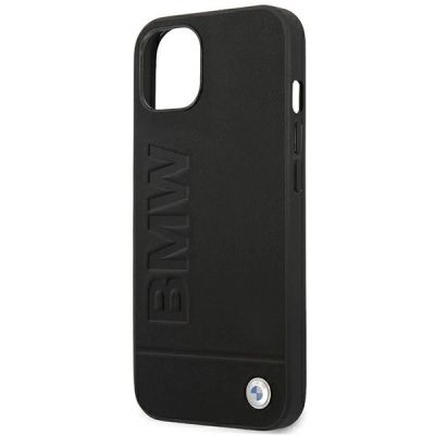6. Case BMW BMHCP14MSLLBK iPhone 14 Plus 6.7 "black / black Leather Stamp