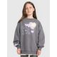 Oversized sweatshirt without a hood for girls 4F 4FJRAW25TSWSF2438-22S