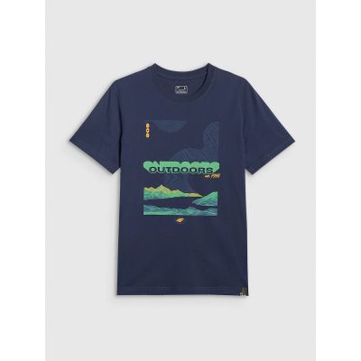 7. Men's regular printed T-shirt 4F 4FRAW25TTSHM3378-31S