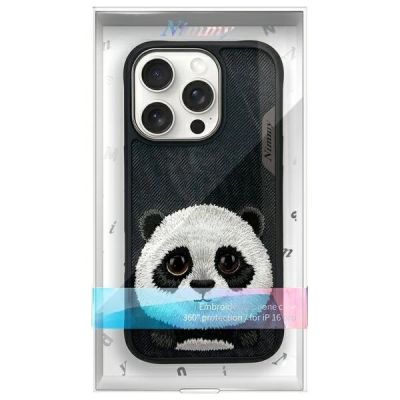 9. Nimmy Big Eyed Pet 2.0 Panda case for iPhone 16 Pro - black