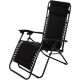 2. BLISS BLACK FOLDABLE GARDEN DECK CHAIR WITH HEADREST, MULTIFUNCTIONAL