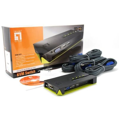 3. LevelOne 4xUSB-A/4xVGA KVM Switch
