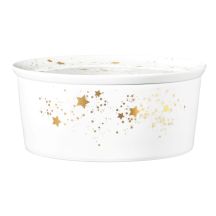 SELTMANN LIBERTY GOLDEN STARS Bowl with cover 21x9 cm