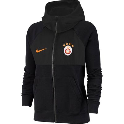 Nike Sportswear Full-Zip Hoodie for Kids, Black DA1686 010 L