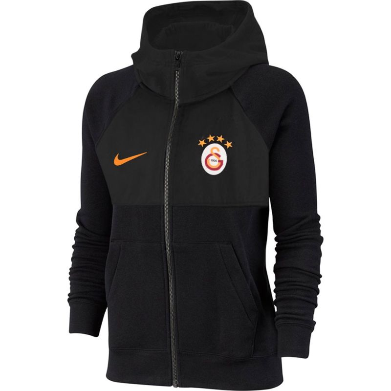 Nike Sportswear Full-Zip Hoodie for Kids, Black DA1686 010 L