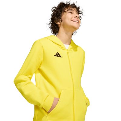 7. adidas Entrada 26 Full Zip Hoodie Yellow KH1777