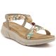 Women's beige wedge sandals Artiker 58C0001