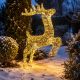 6. REINDEER LIGHT DECORATION WITH BOW 50X88CM 720LED